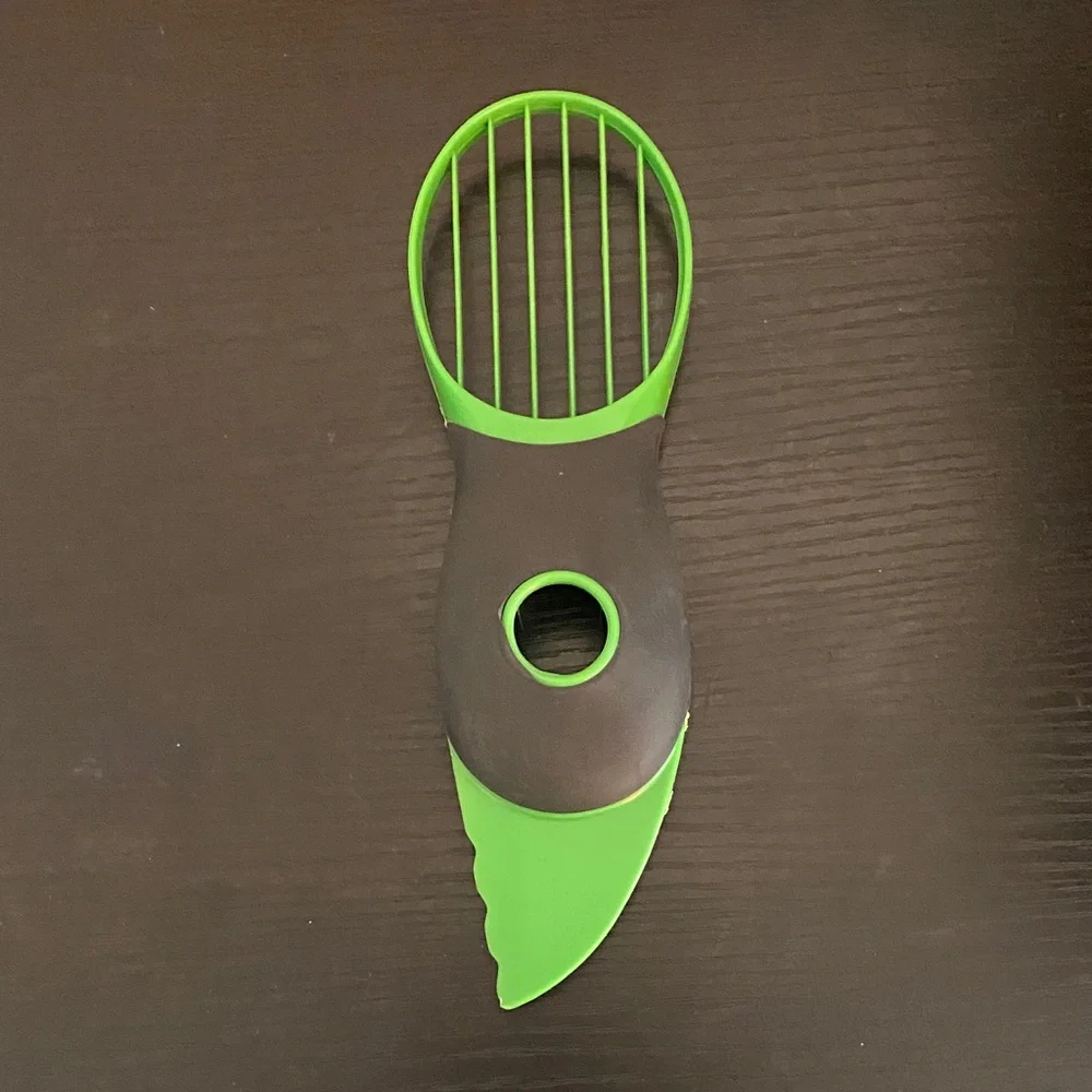 Green and Brown Avocado Slicer